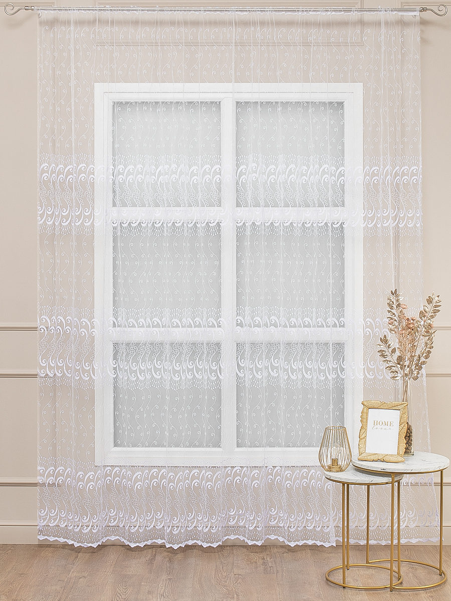 картинка Штора Amore Mio RR 80067-w 3,0*2,7*1 белый 