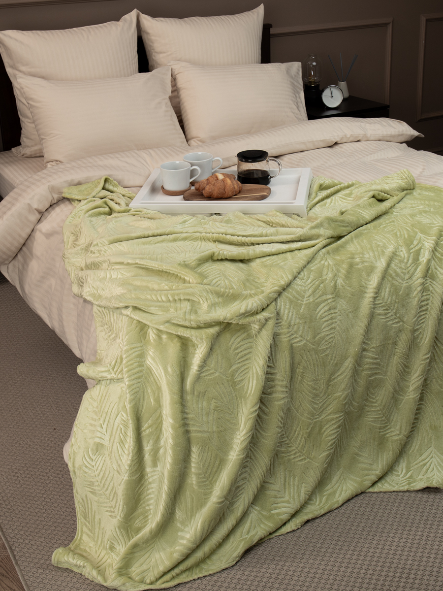 картинка Плед Texrepublic TF FNE GR5 024/1520 листья NC 