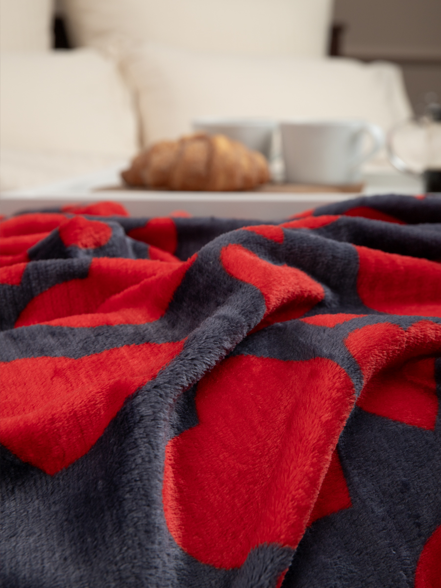 картинка Плед Texrepublic TF FN F113R b1821 Сердечки 