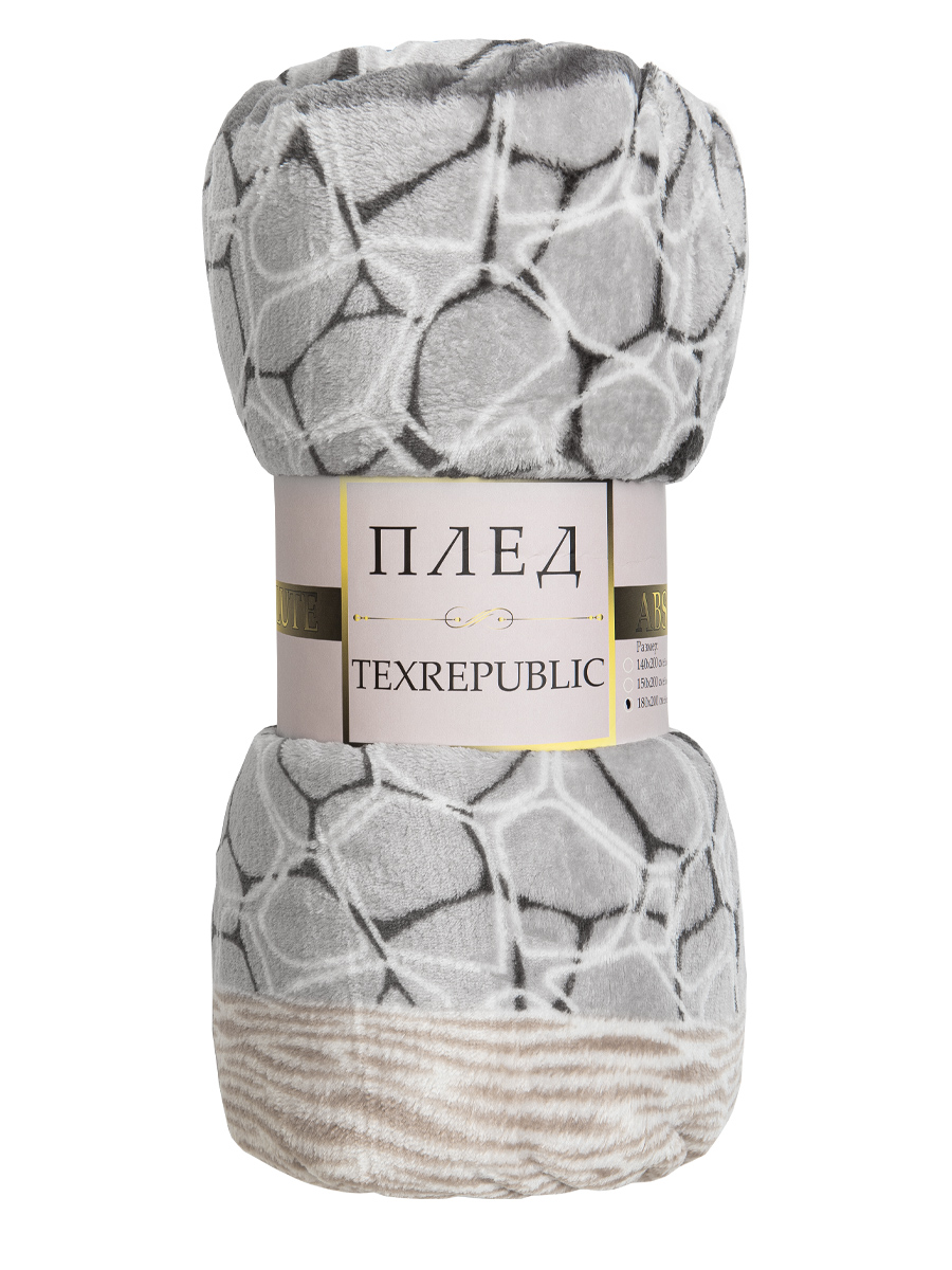 картинка Плед Texrepublic TF FN F14 b1821 Камешки и полосы 