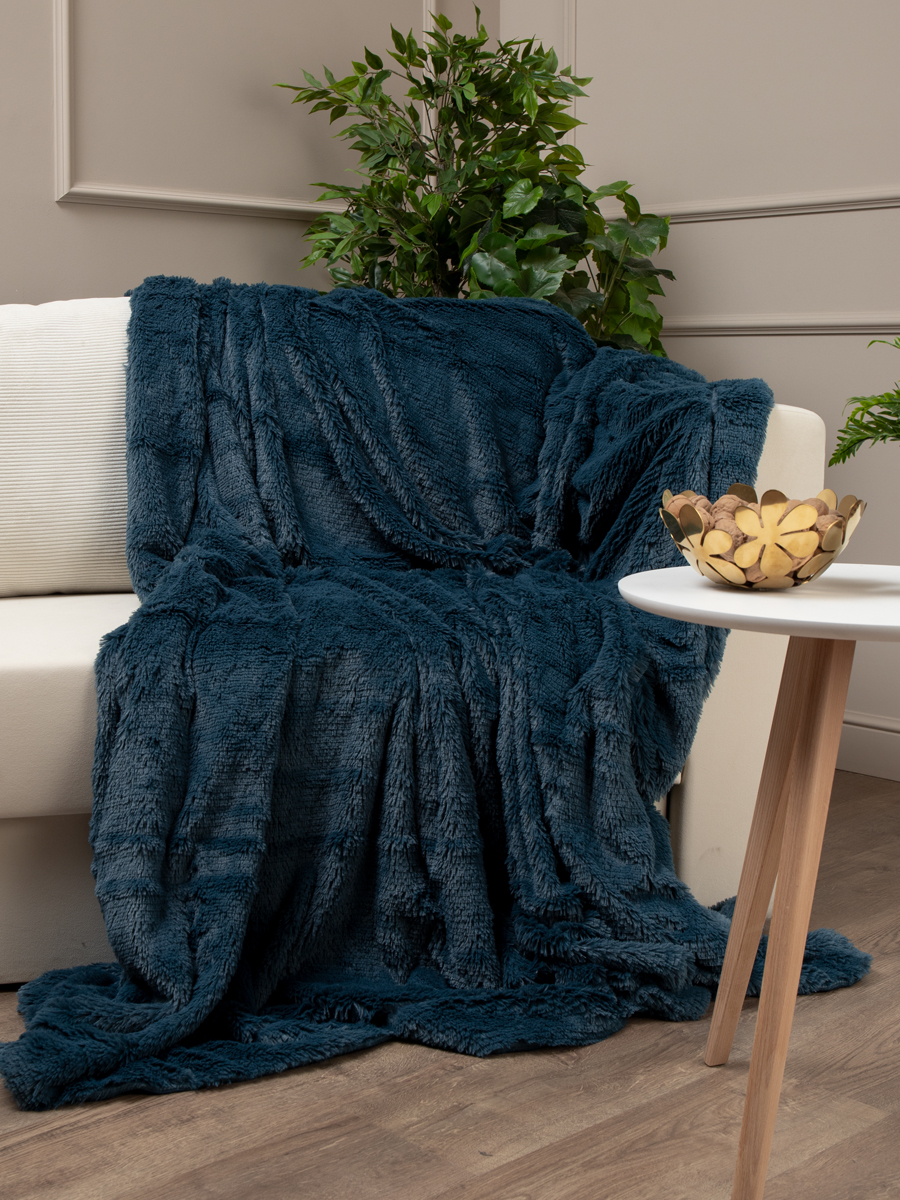 картинка Плед Buenas Noches искусст мех TF F072BL5 2224 ДВ 19-4126 