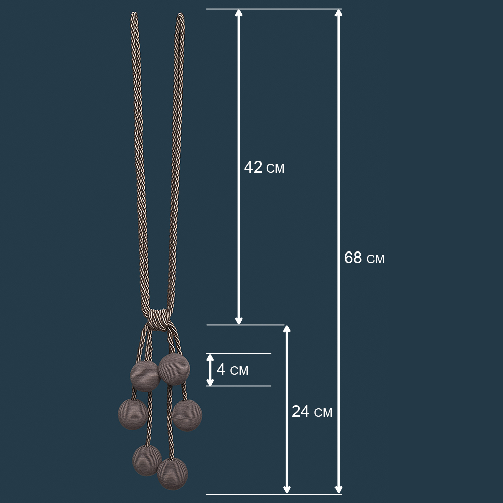 картинка Подхват д/штор Ajur HK SH-17-1212 