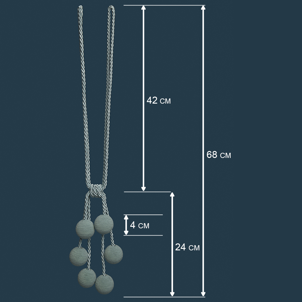 картинка Подхват д/штор Ajur HK SH-224 