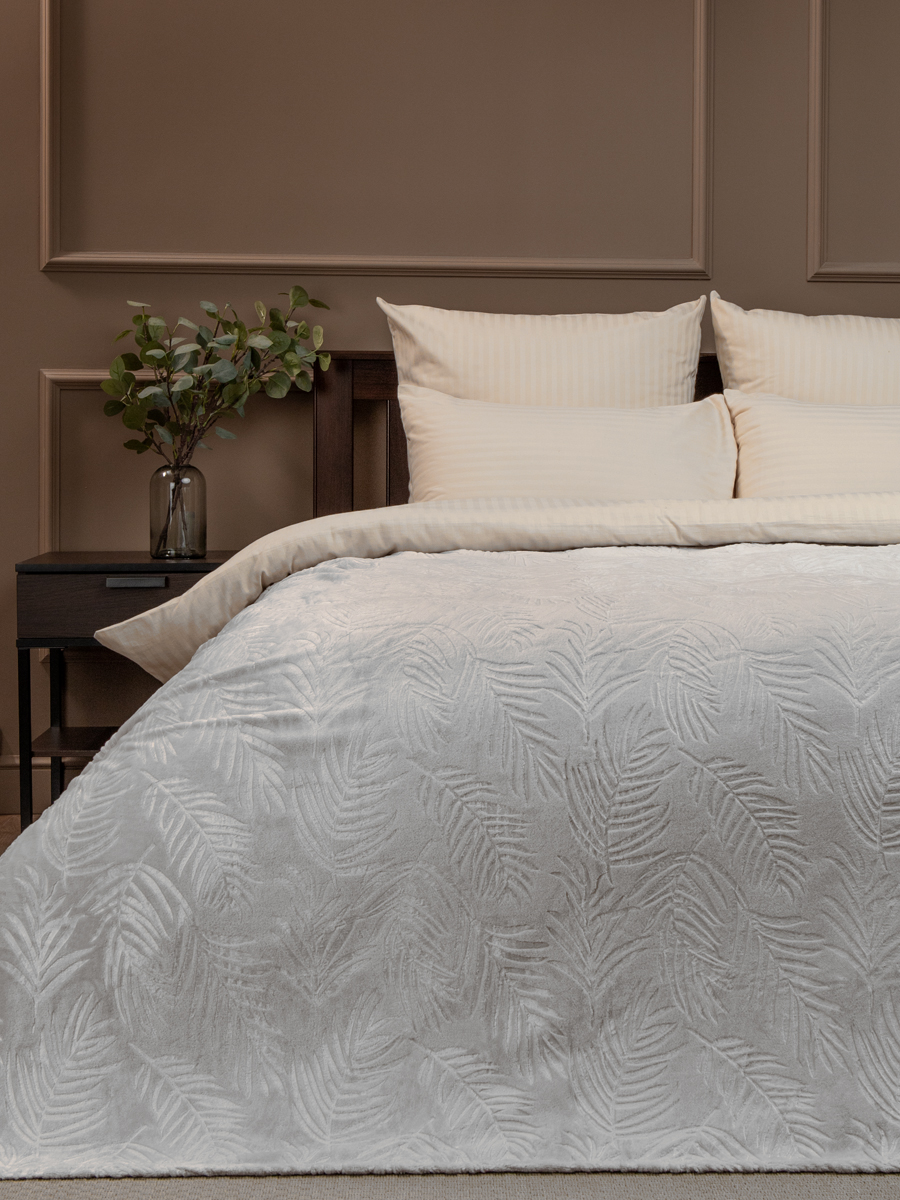 картинка Плед Texrepublic TF FNE GY8 036/2022 l-листья NC 