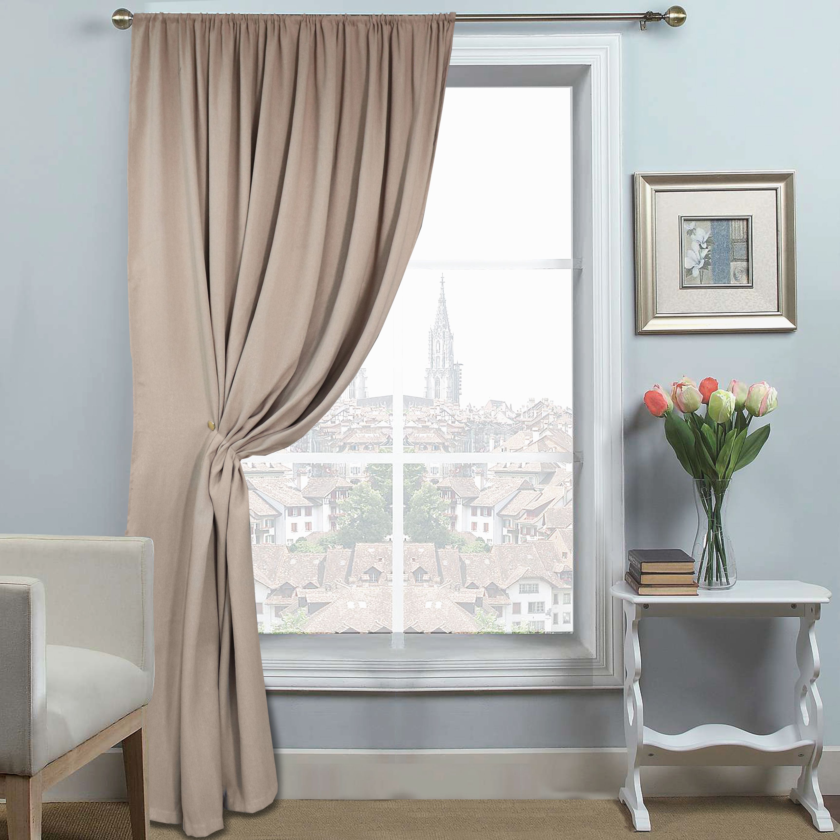 картинка Штора Amore Mio RR 110-08 2,0*2,7*1 коричневый 