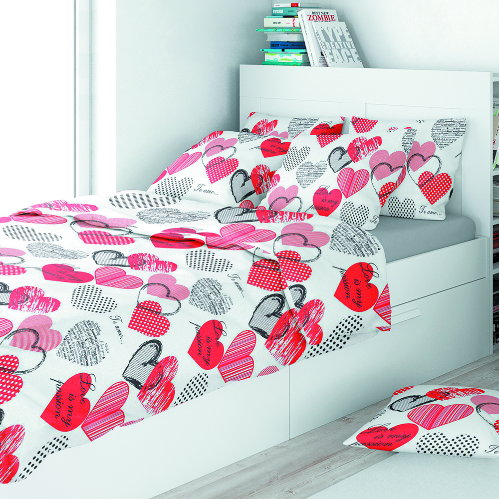 картинка Постельное бельё Amore Mio URG QR El corazon 50*70 SINGLE P 