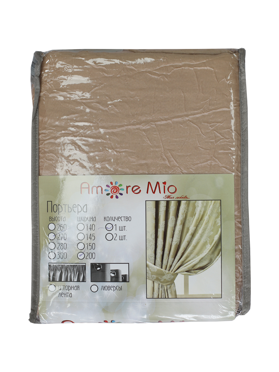 картинка Штора Amore Mio RR 32003-104 2,0*2,7*1 бежевый 