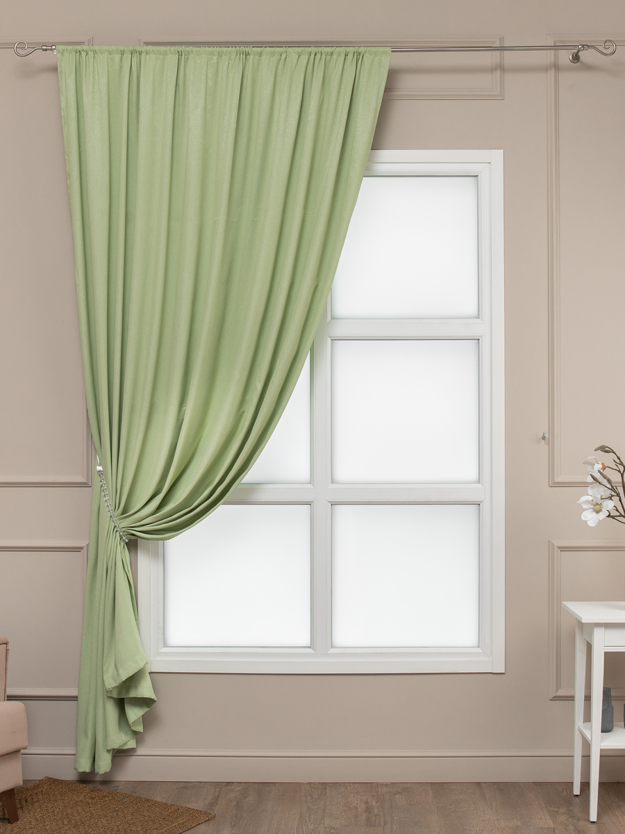 картинка Штора Amore Mio RR 110-02 2,0*2,7*1 салатовый 