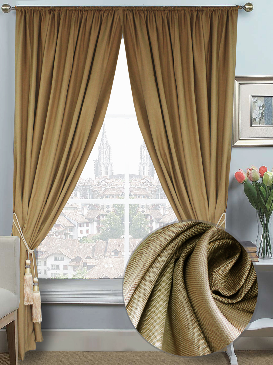 картинка Штора Amore Mio RR 8152-16 2,0*2,7*1 коричневый 