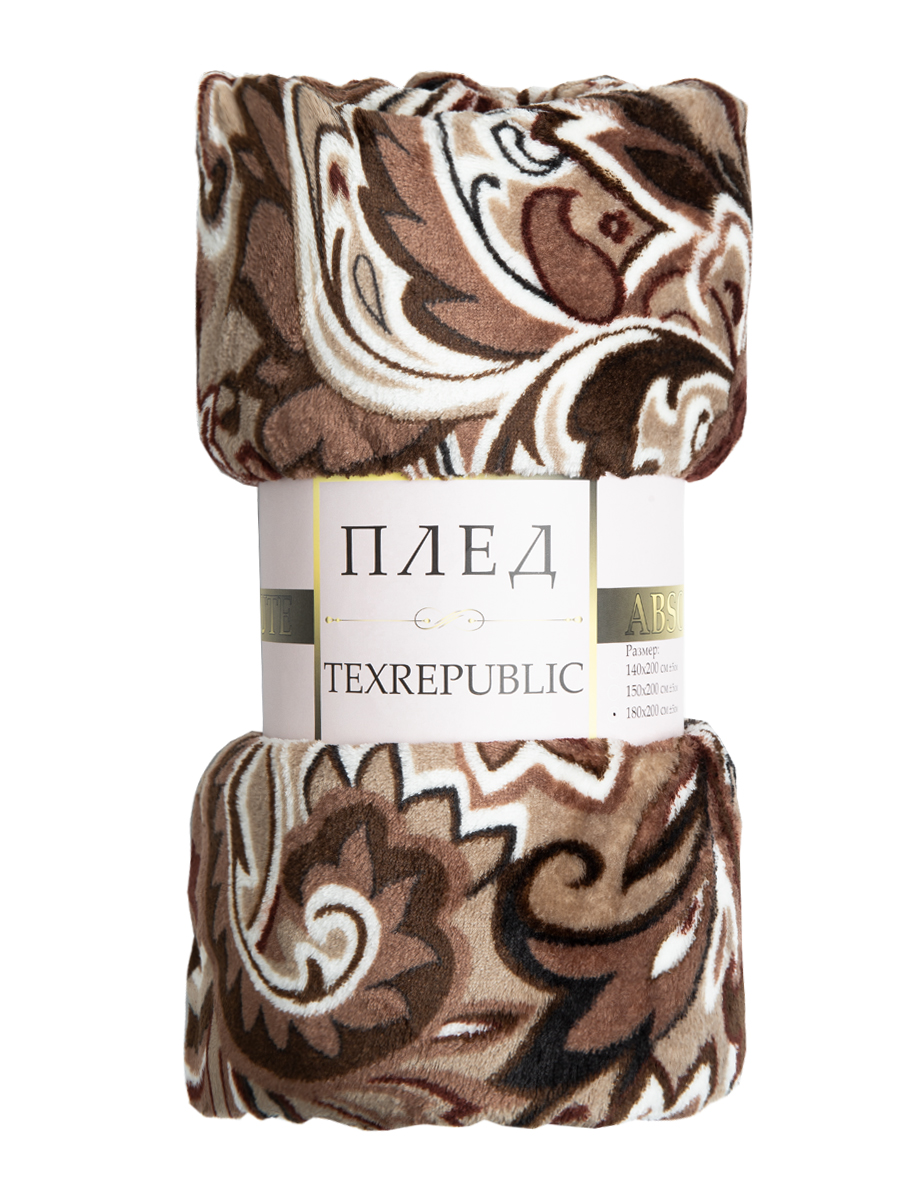 картинка Плед Texrepublic TF FN F18 b1420 Узоры бежевые 