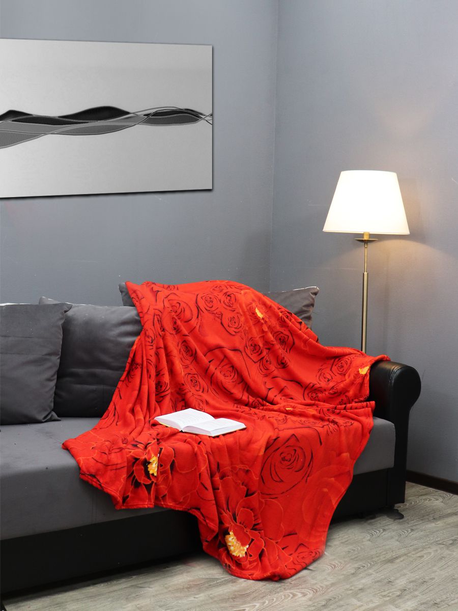 картинка Плед Texrepublic TF MF F57 1520 Розы красные 