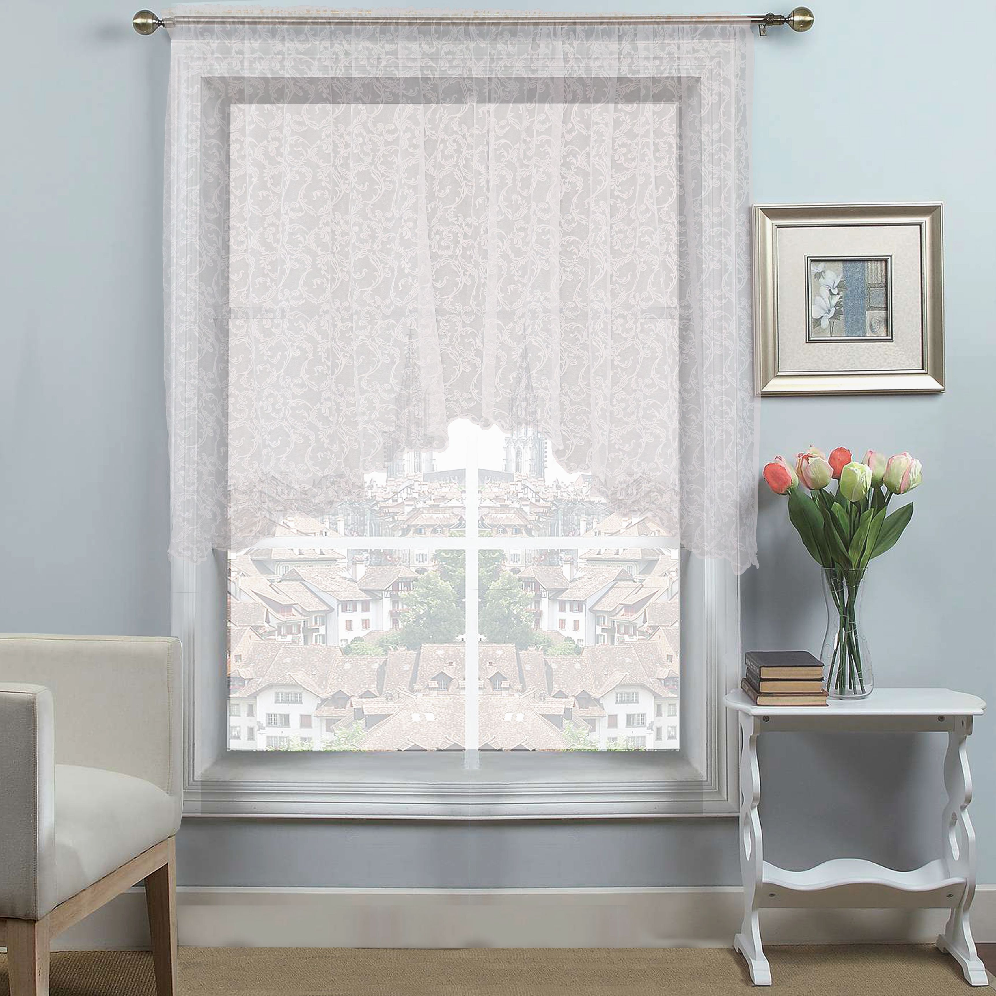 картинка Штора Amore Mio RR Арка M 3017 3,0*1,7*1   белый 