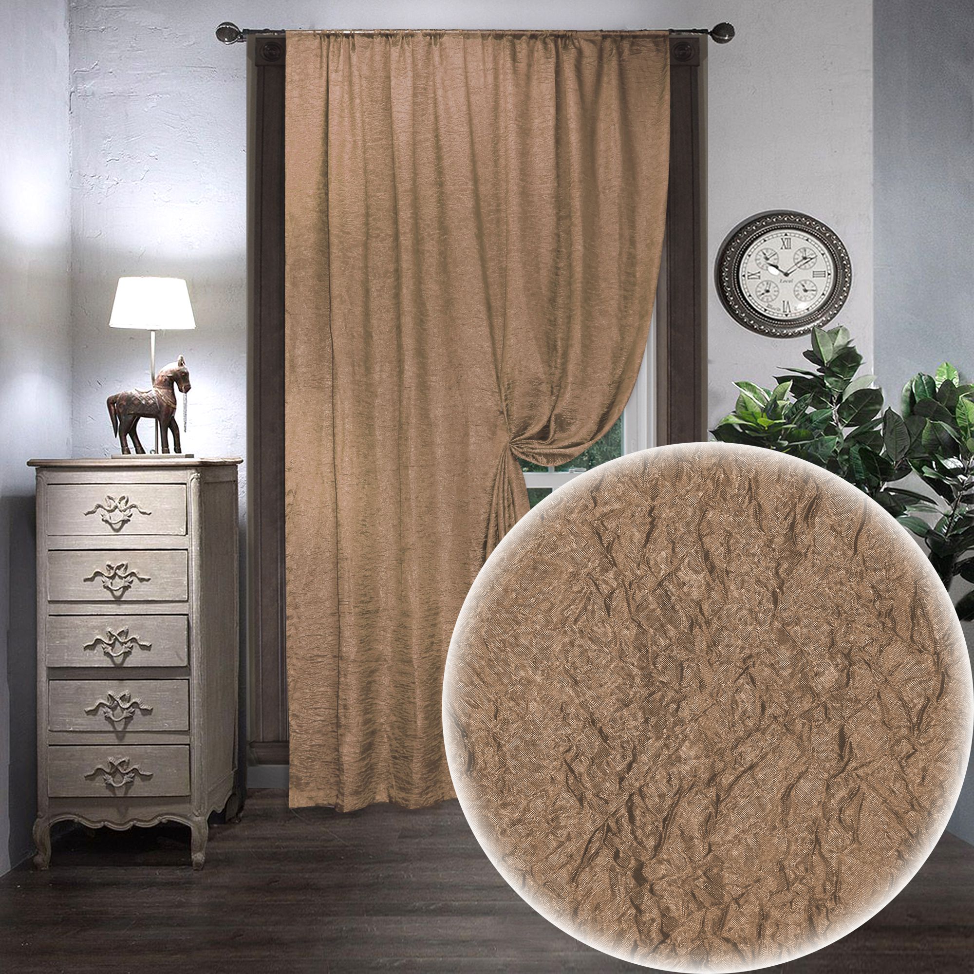 картинка Штора Amore Mio RR 32003-9545 2,0*2,7*1 коричневый 