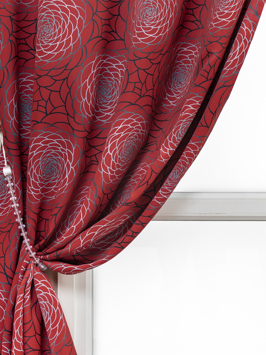 картинка Штора Amore Mio RR 971-01 1,3*2,7*1 красный 