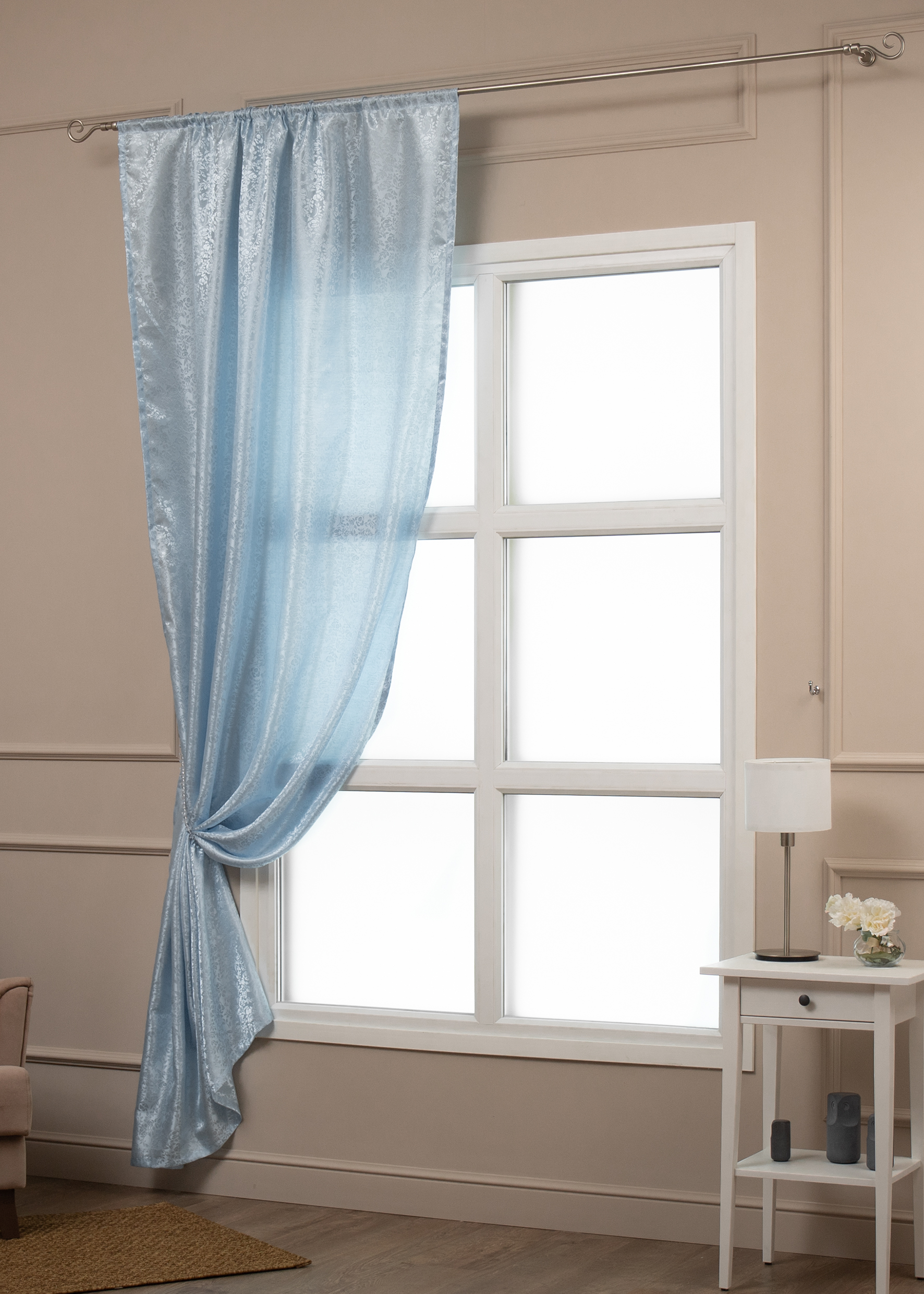 картинка Штора Amore Mio RR L505-17 1,4*2,7*1 голубой 