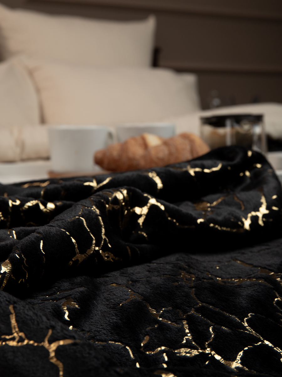 картинка Плед Texrepublic TF FNL BLK-GL 043/2022 m-мрамор NC 