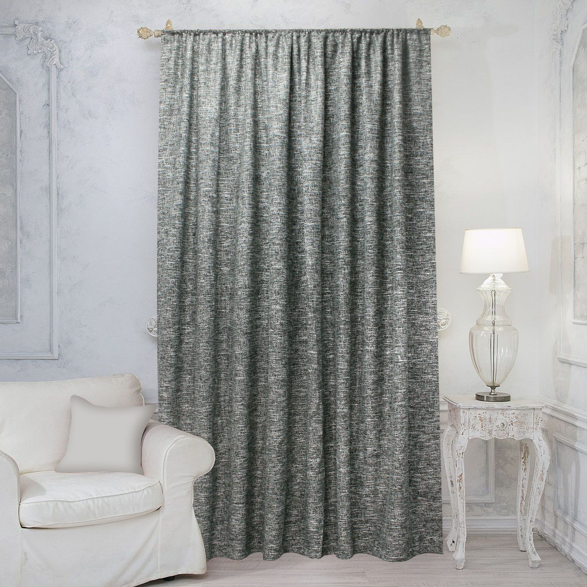 картинка Штора Amore Mio RR ZJM 163-27 2,0*2,7*1 черный 