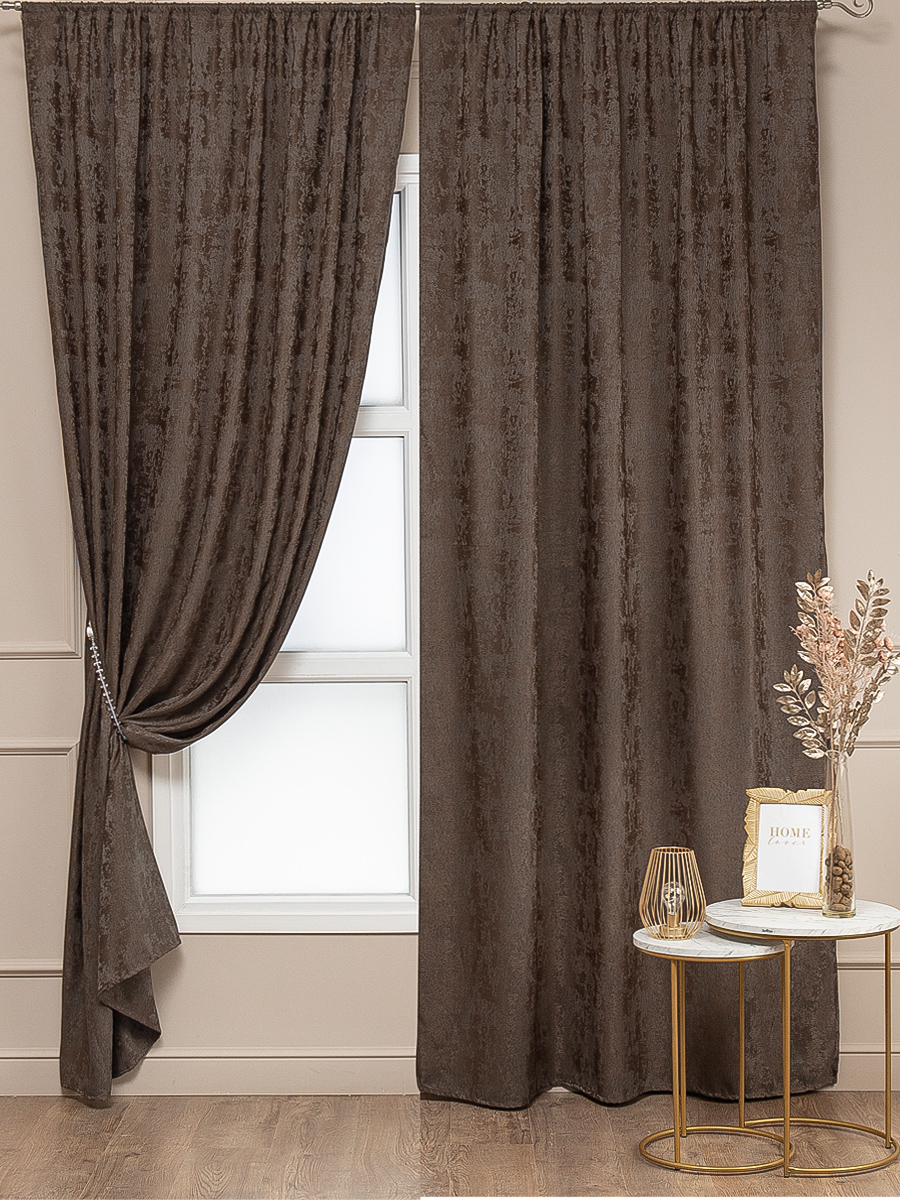 картинка Штора Amore Mio RR 6ML SOFT-4332C-12 1,5*2,7*2 коричневый 