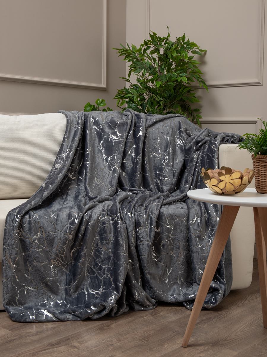 картинка Плед Texrepublic TF FNL DKGY3-SL 042/2022 m-мрамор NC 