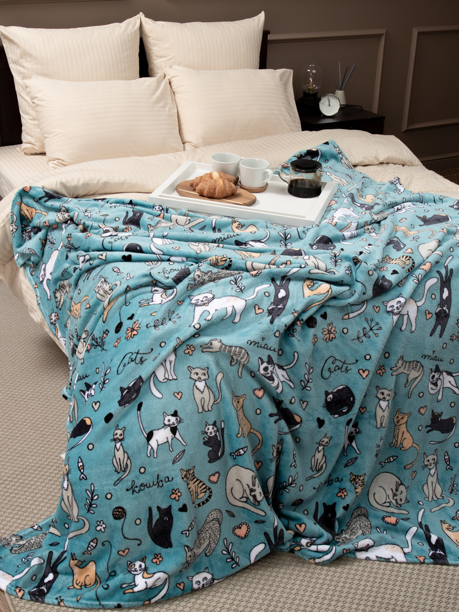 картинка Плед Texrepublic TF FN F132 b1420 Коты2 