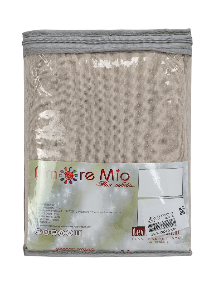 картинка Штора Amore Mio RR 6PL M TKS01-be 3,0*2,7*1 бежевый 