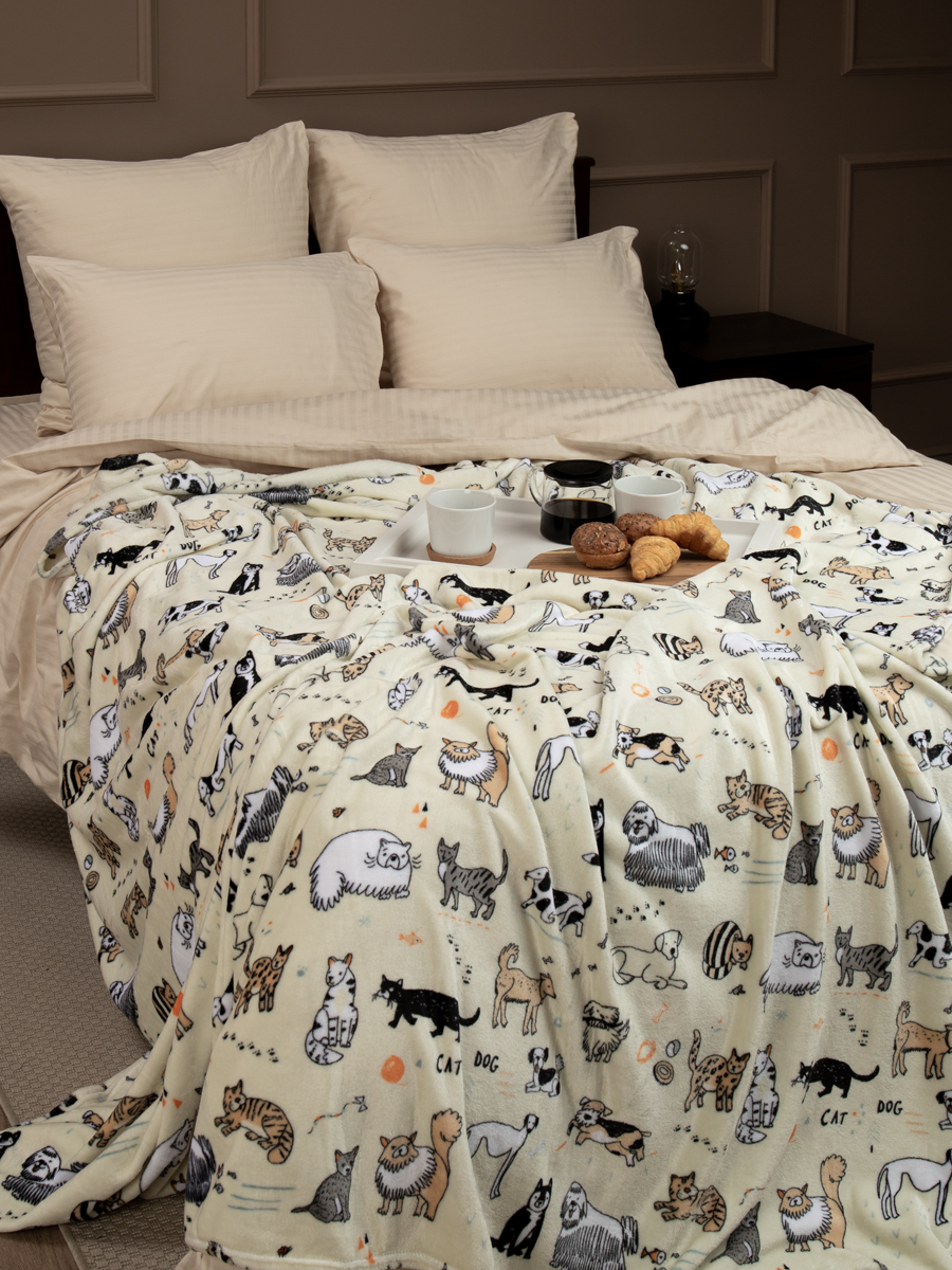 картинка Плед Texrepublic TF FN F138 a2022 Котики-собачки 