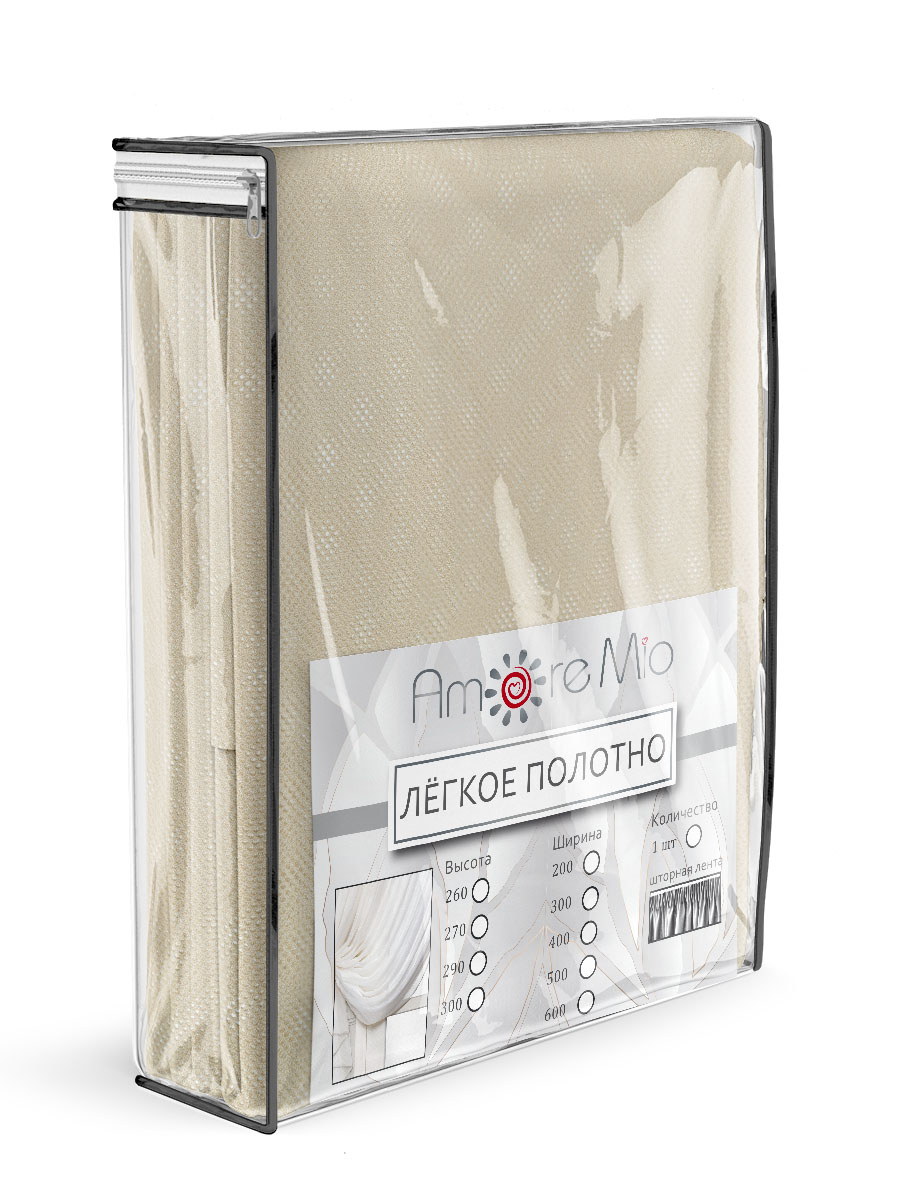 картинка Штора Amore Mio RR PL Selanik-02 ut 3,0*2,7*1 бежевый 