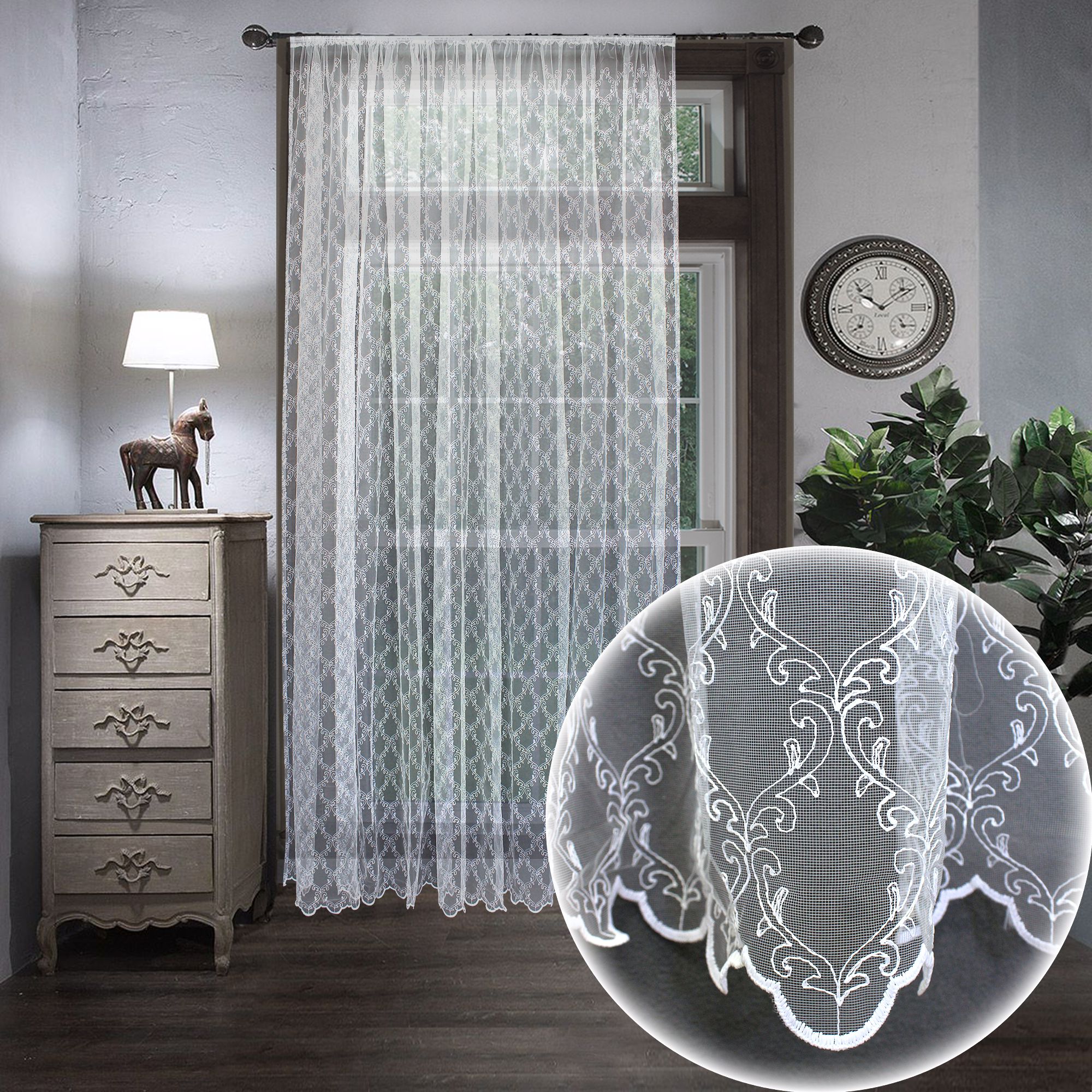 картинка Штора Amore Mio RR 913146-w 3,0*2,7*1 белый 