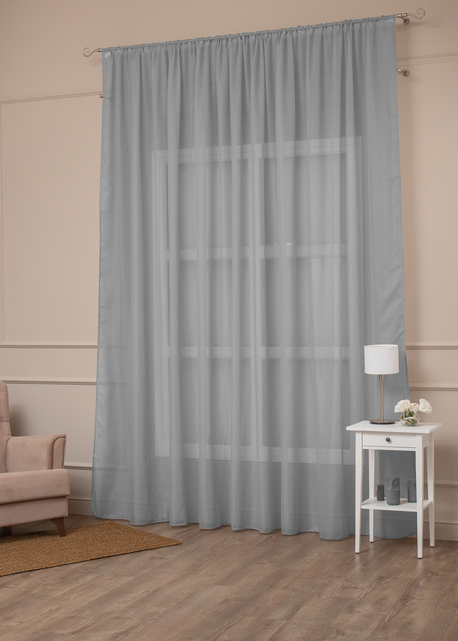 картинка Штора Amore Mio RR 1718-112 ut 3,0*3,0*1 серый 