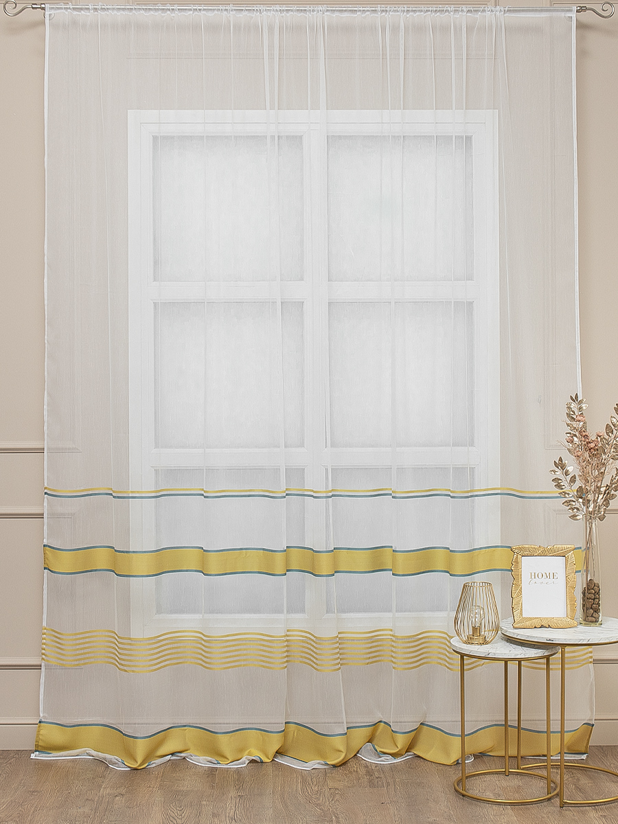 картинка Штора Amore Mio RR 2145-105 ut 3,0*2,8*1 горчичный 