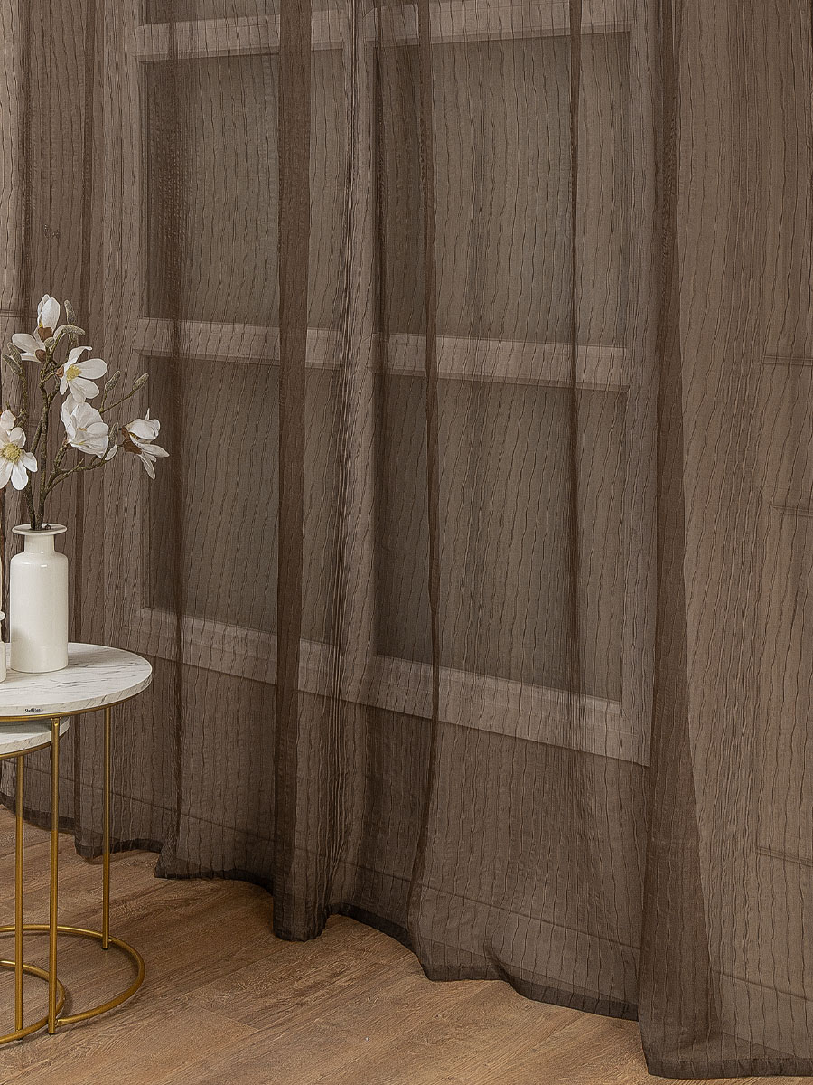 картинка Штора Amore Mio RR YC10357-08 3,0*2,7*1 коричневый 