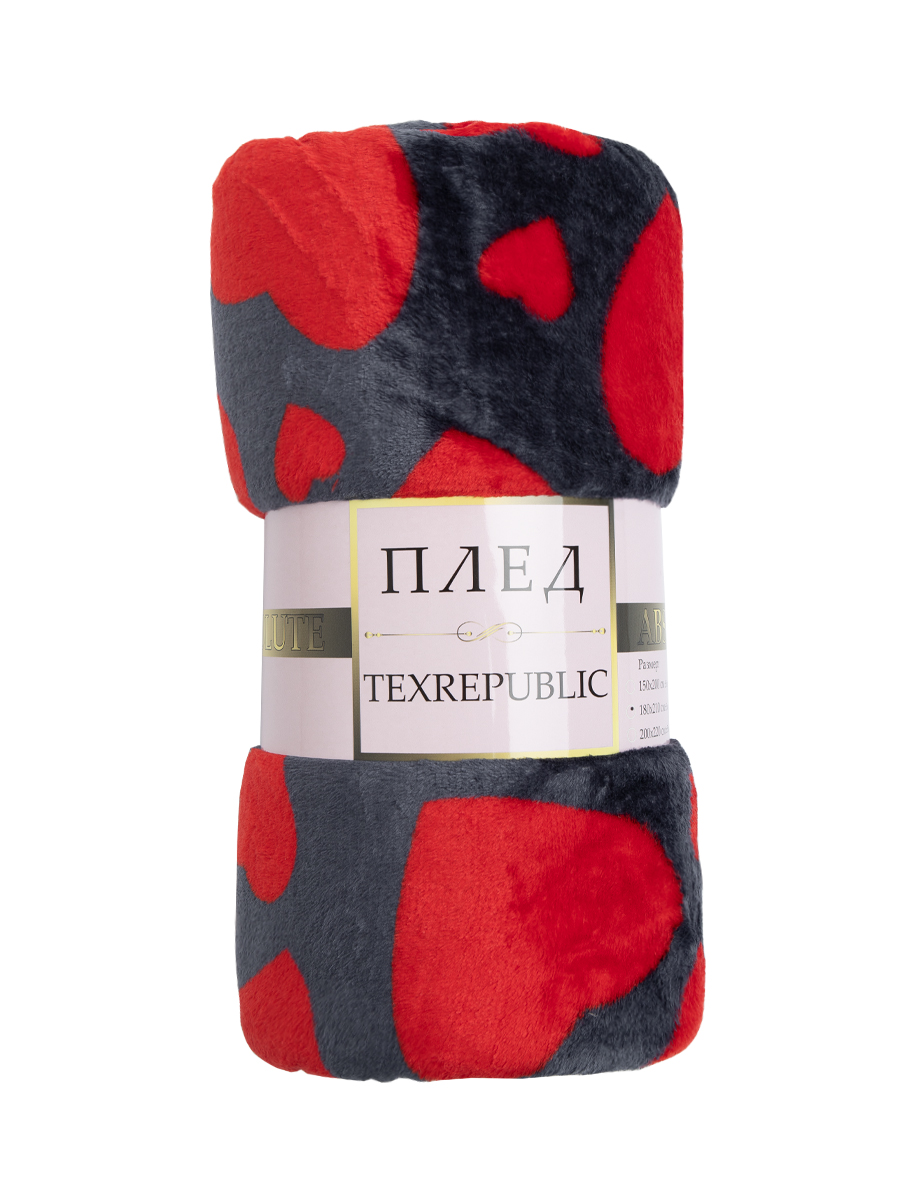 картинка Плед Texrepublic TF FN F113R b1420 yt Сердечки 