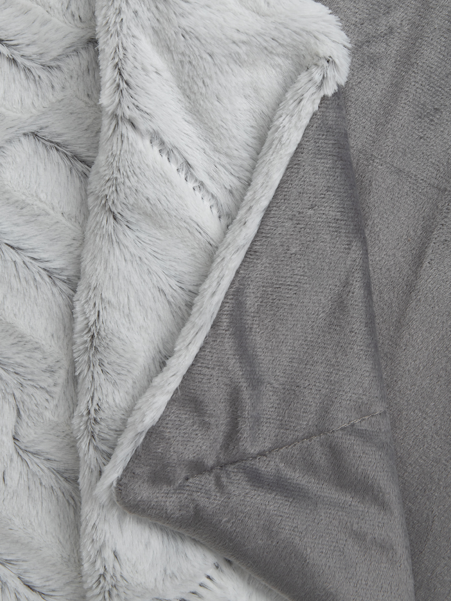 картинка Плед Buenas Noches искусст мех TF F112ML-GY3 2224 Пестрый ворс 