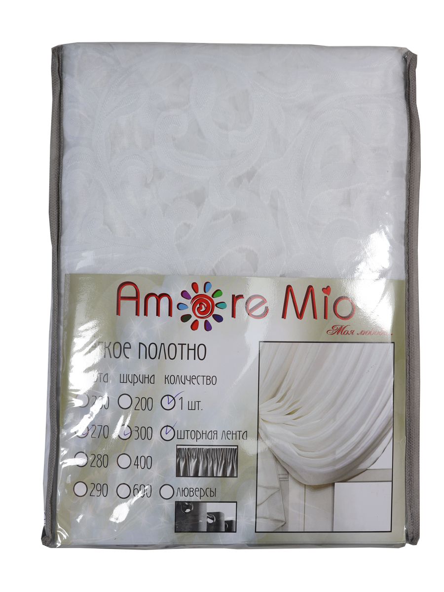 картинка Штора Amore Mio RR 5DX9195-01 ut 3,0*2,7*1 белый 