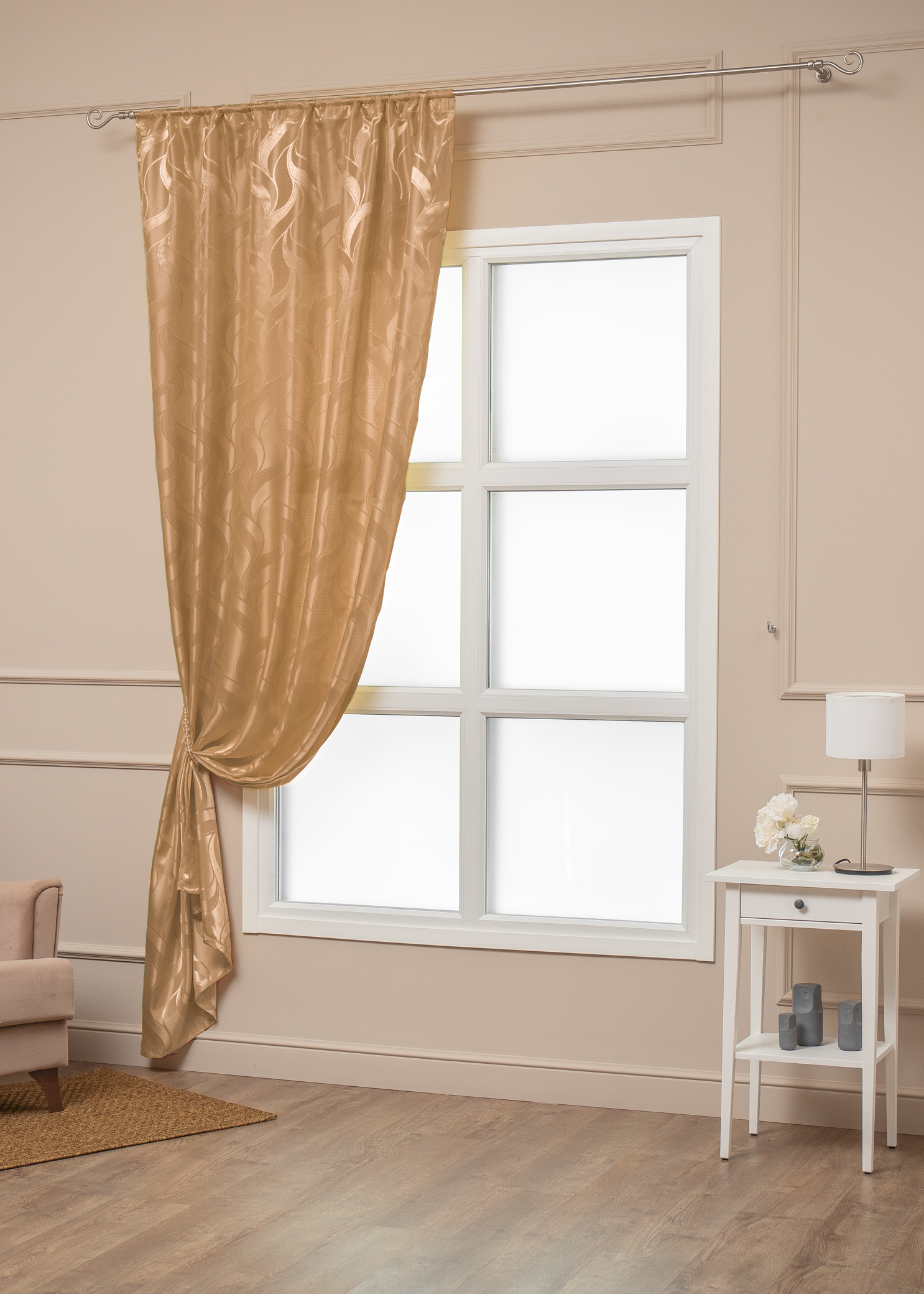 картинка Штора Amore Mio RR L506-04 1,4*2,6*1 коричневый 