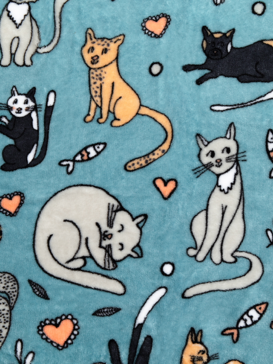 картинка Плед Texrepublic TF FN F132 b1420 Коты2 