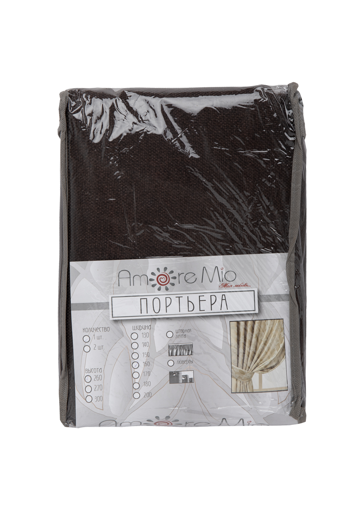 картинка Штора Amore Mio RR 104-24 1,6*2,6*1 венге 