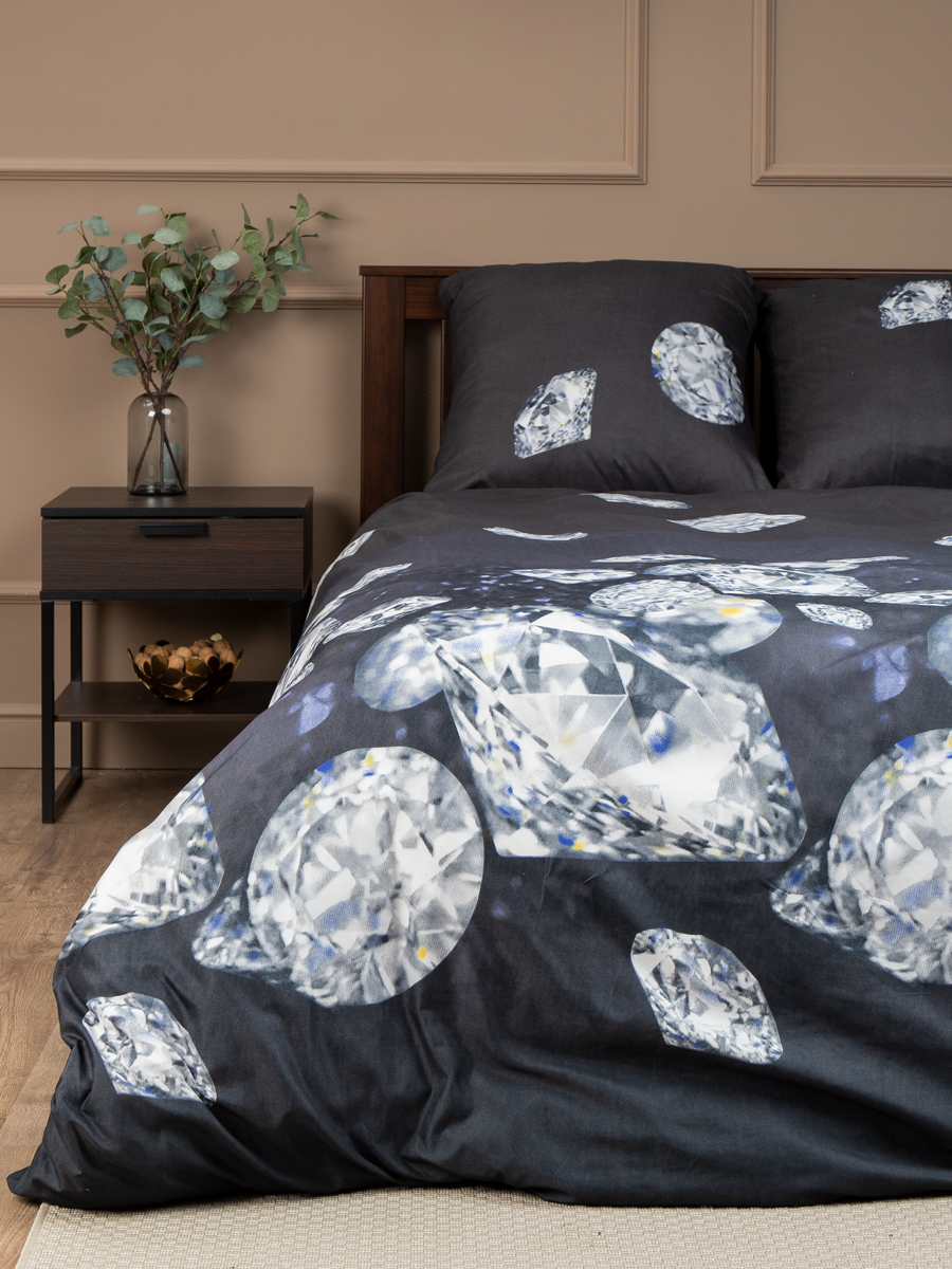 картинка Постельное бельё Amore Mio BZ QR Black DOUBLE M 