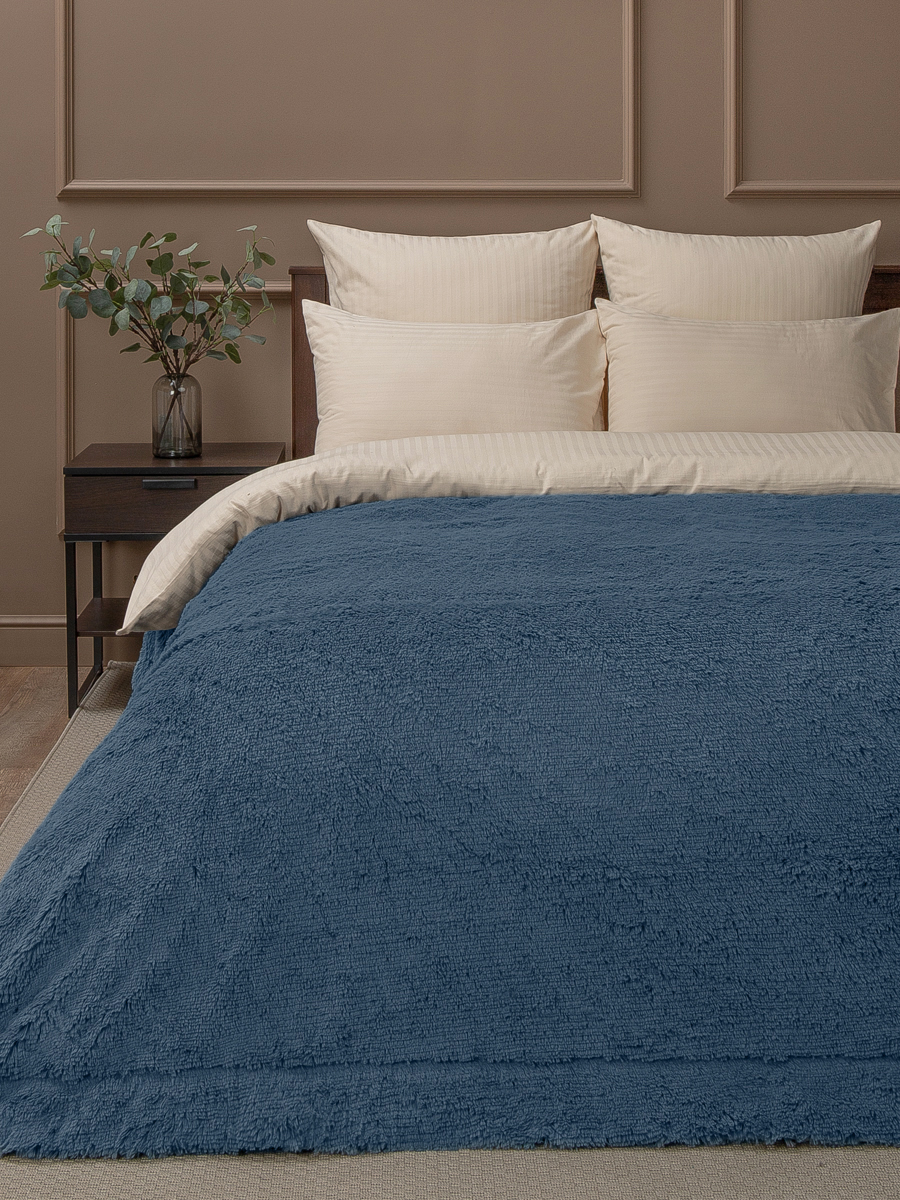 картинка Плед Buenas Noches искусст мех TF F072BL-GY 1622 ДВ 17-4111 