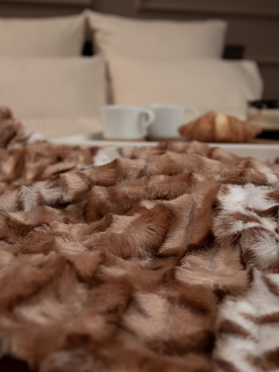 картинка Плед Buenas Noches искусст мех TF F070BE8(2) 2224 Норка светлая 