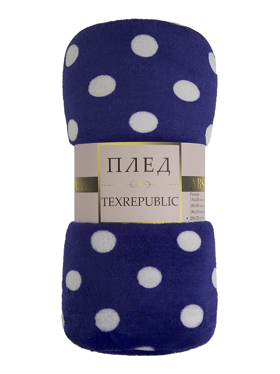 картинка Плед Texrepublic TF FN F111BL3 b2022 Горох 