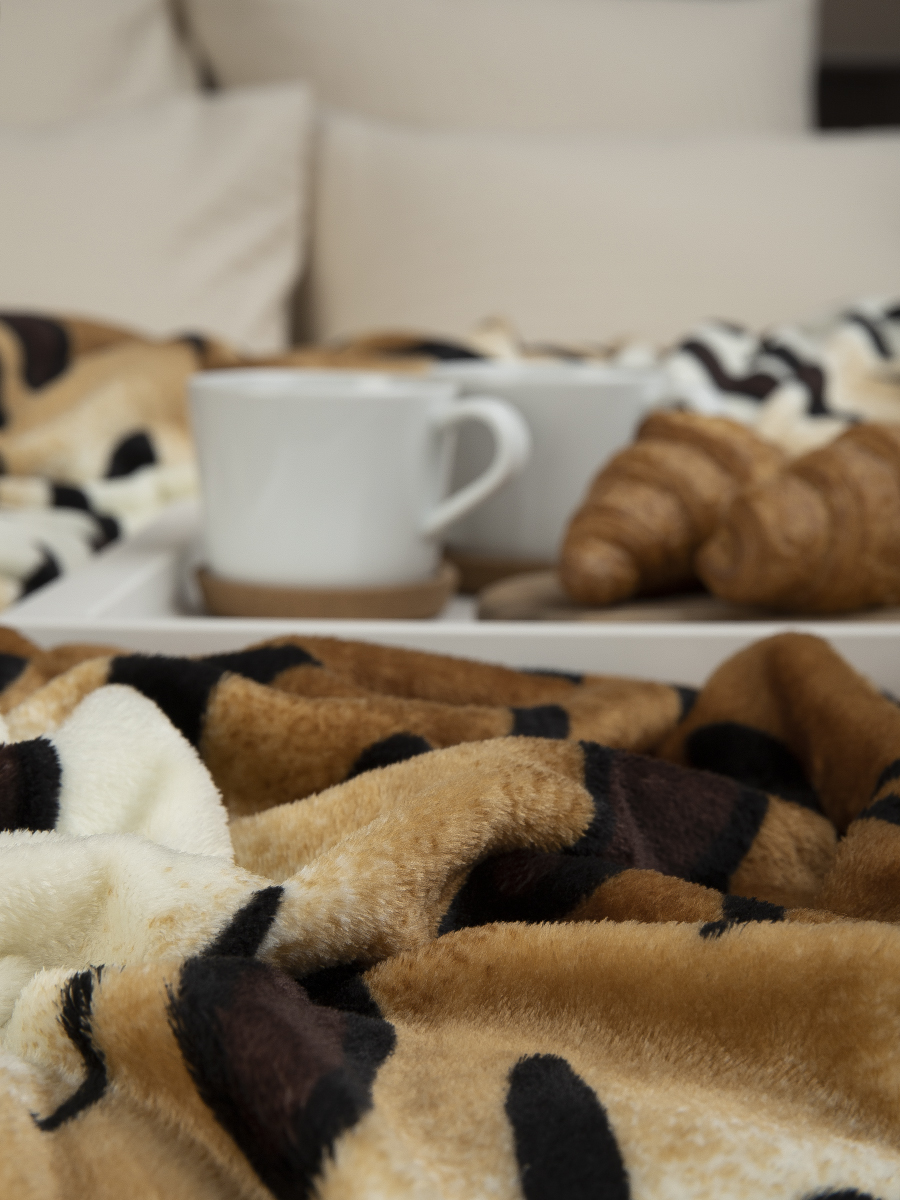 картинка Плед Texrepublic TF FN F224 b1520 Шкура разводами 