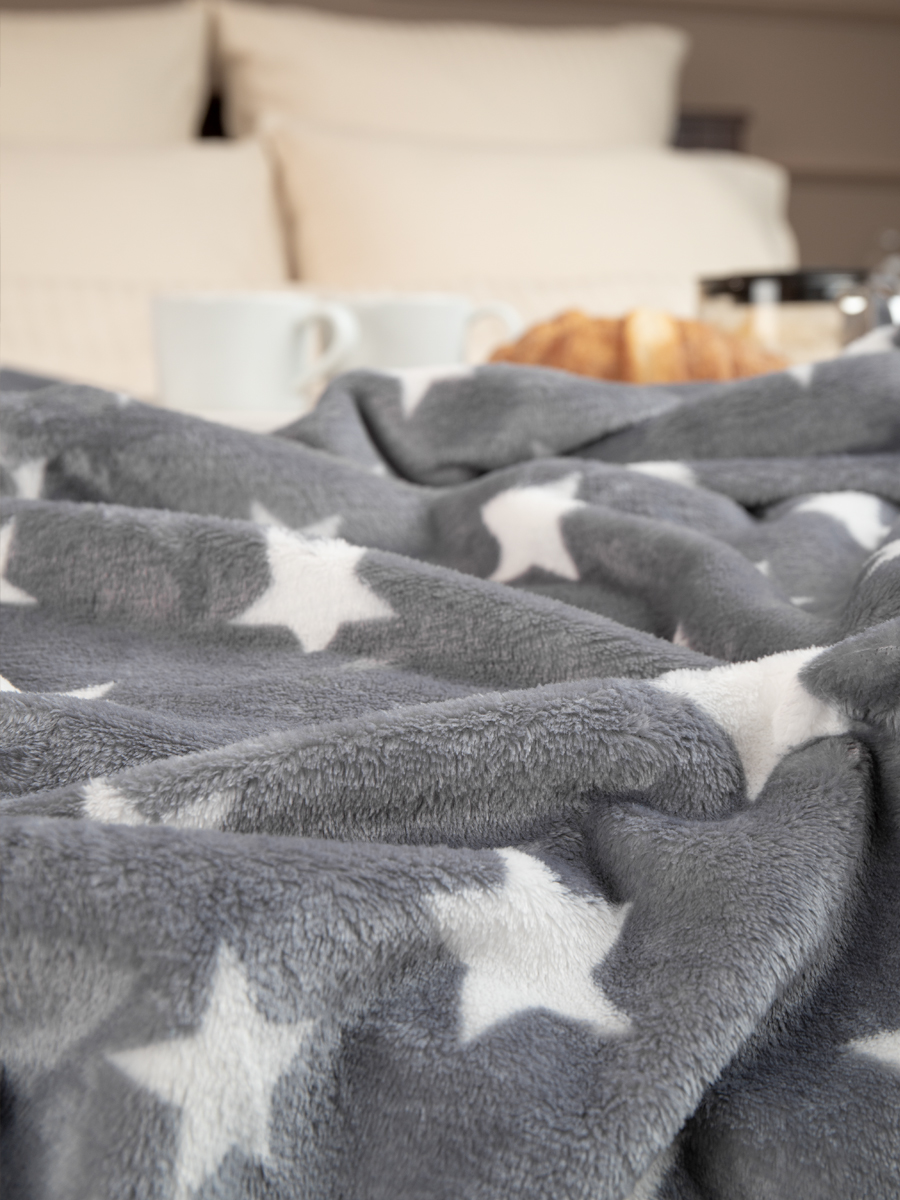 картинка Плед Texrepublic TF FN F107GY4 b2022 Звёзды 