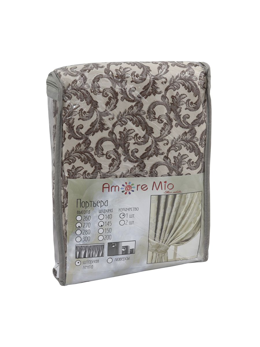 картинка Штора Amore Mio RR H025AF-20 1,4*2,7*1 коричневый 
