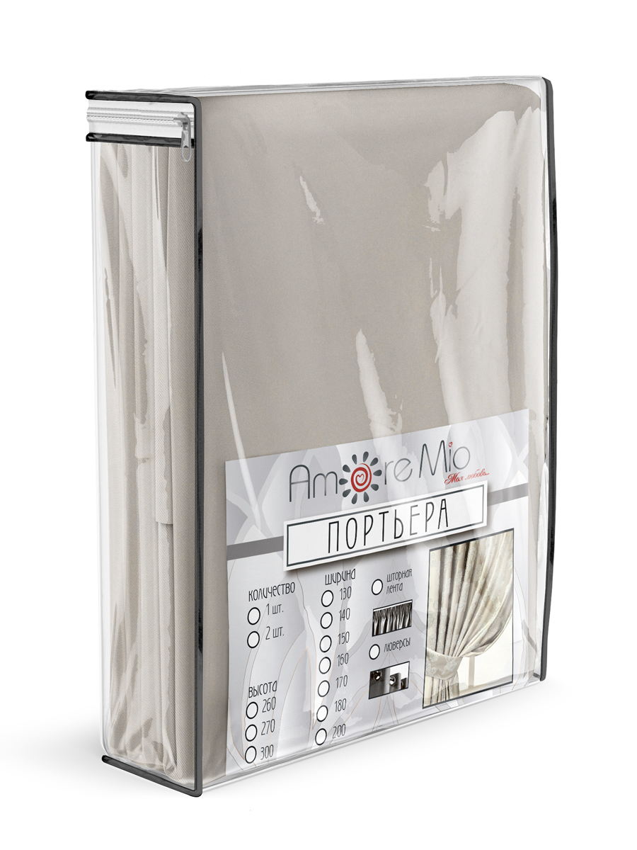 картинка Штора Amore Mio RR 4ML Milan-24 2,0*2,7*1 бежевый 