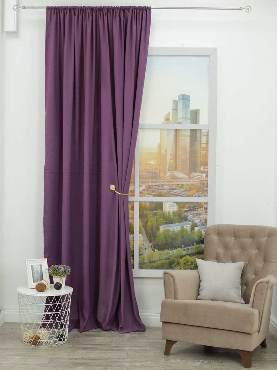 картинка Штора Amore Mio RR 110-12 1,5*2,7*1 фиолетовый 