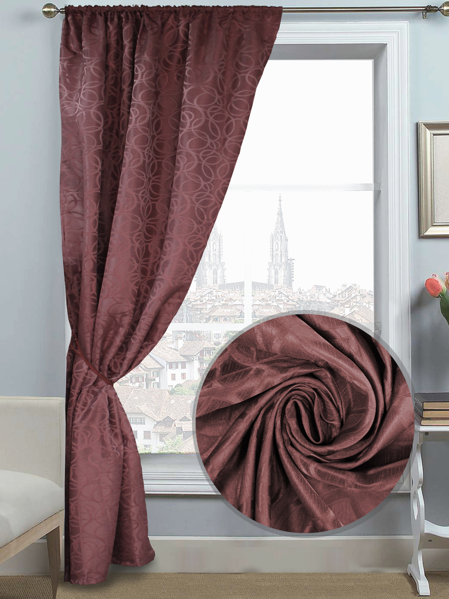 картинка Штора Amore Mio RR L504-127 1,4*2,7*1 лиловый 