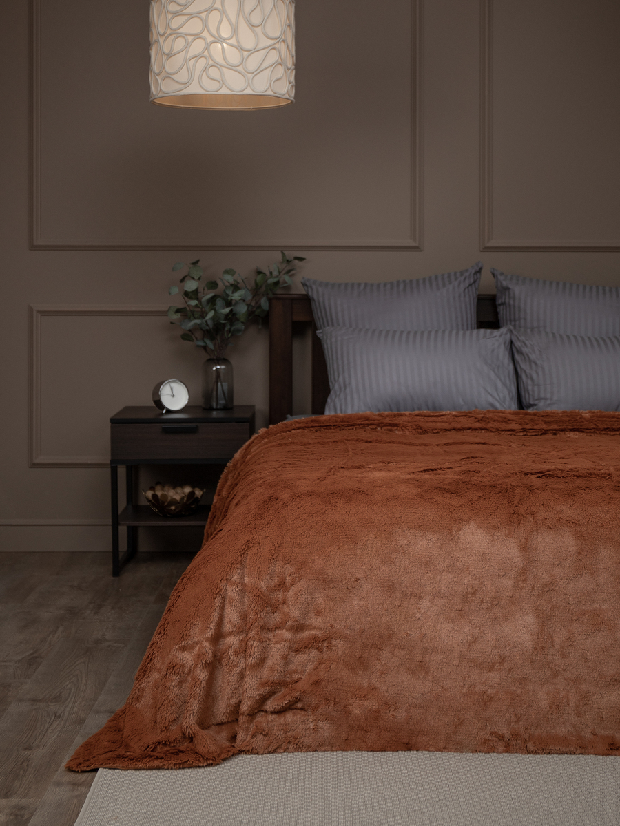 картинка Плед Buenas Noches искусст мех TF F072LTBR 2224 Длинный ворс 