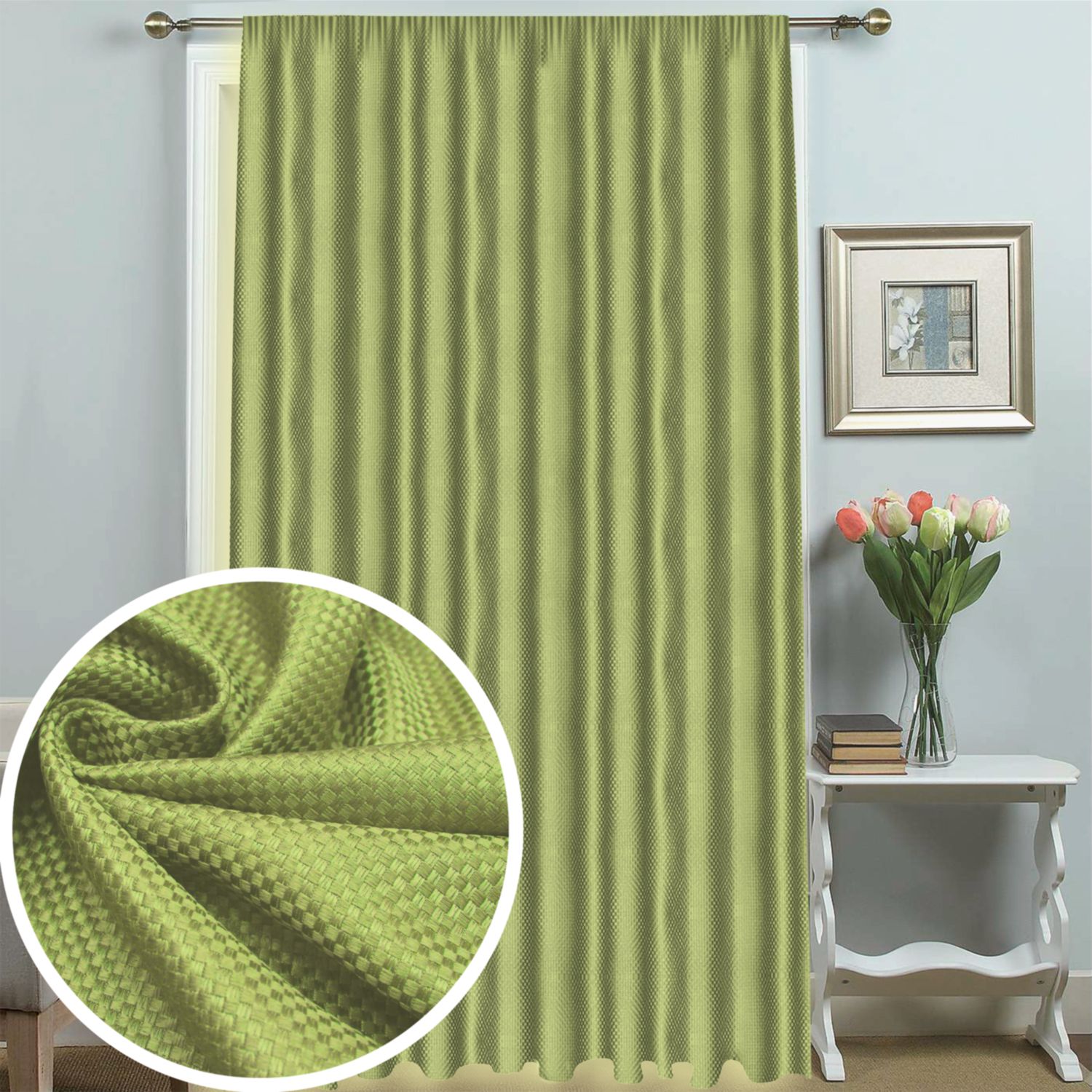 картинка Штора Amore Mio RR 6568-2016 2,0*2,7*1 оливковый 