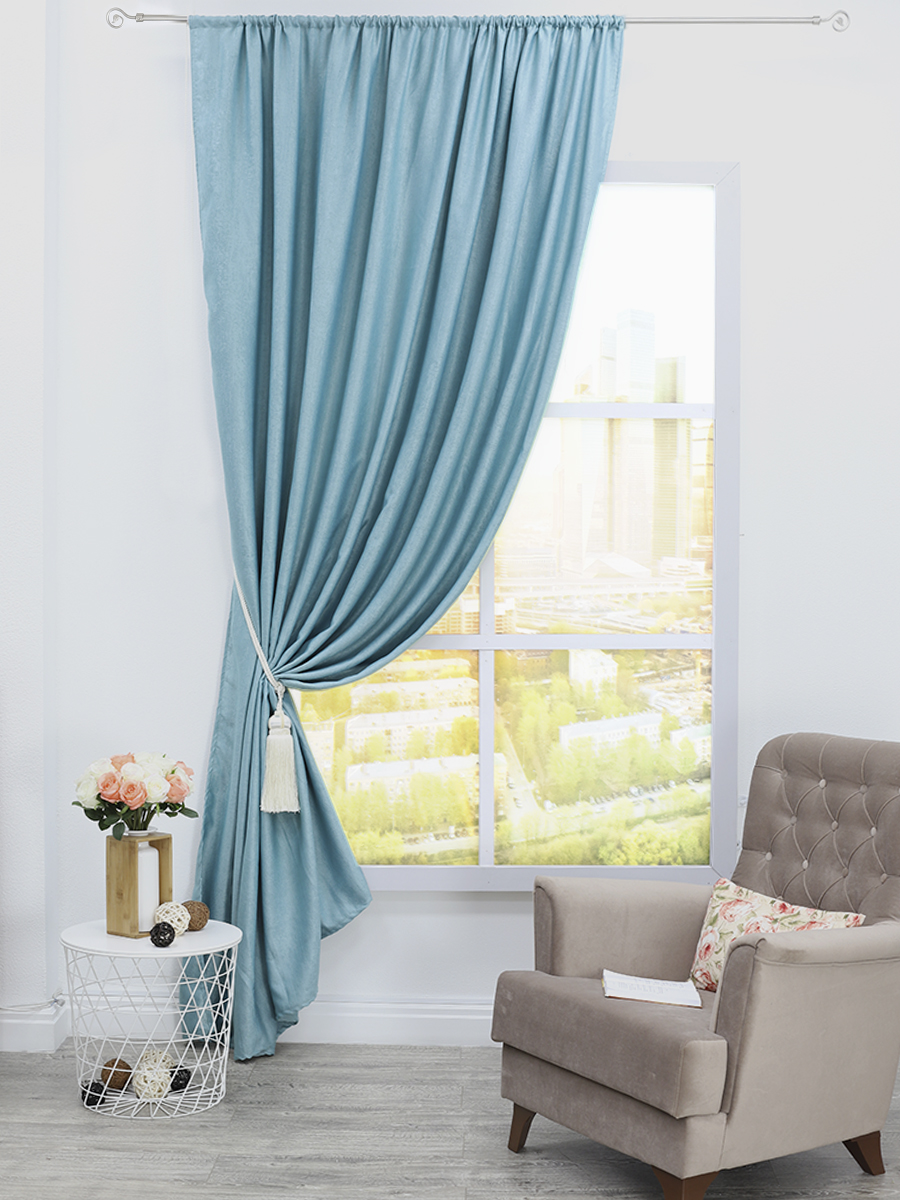 картинка Штора Amore Mio RR Y115-15 2,0*2,7*1 бирюзовый 